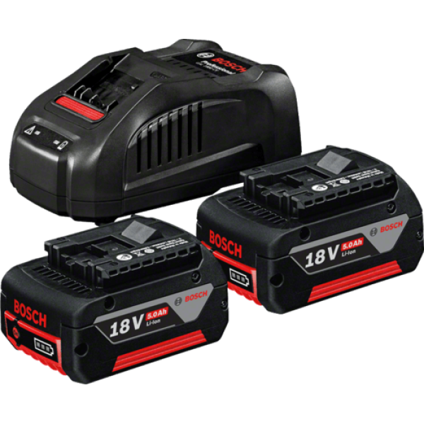 Стартов комплект Bosch - 2 батерии GBA 18V 5.0Ah + GAL 1880 CV